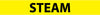 NMC A1243Y-PIPEMARKER, PS VINYL, STEAM, 2X14  1 1/4'' CAP HEIGHT (PAK OF 25)