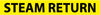 NMC A1244Y-PIPEMARKER, PS VINYL, STEAM RETURN, 2X14  1 1/4'' CAP HEIGHT (PAK OF 25)