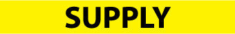NMC B1254Y-PIPEMARKER, PS VINYL, SUPPLY, 1X9  3/4'' CAP HEIGHT (PAK OF 25)