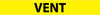NMC A1269Y-PIPEMARKER, PS VINYL, VENT, 2X14  1 1/4'' CAP HEIGHT (PAK OF 25)