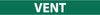 NMC A1270G-PIPEMARKER, PS VINYL, VENT, 2X14  1 1/4'' CAP HEIGHT (PAK OF 25)