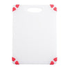 Tablecraft  CBGW610ARD  Grippy Cutting Board White with Red 6'' x 10'' (1 EACH)