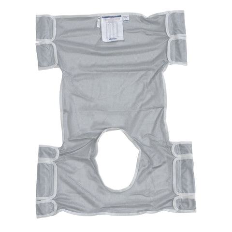 Drive Medical 13238d Patient Lift Sling with Commode Opening, Dacron (1/BX)