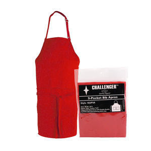 Challenger  822P3A-RED  3-Pocket Apron Red 28'' x 30'' (1 EACH)