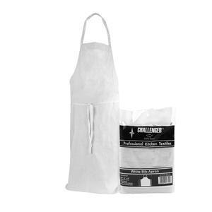 Challenger  811WI-12  Bib Apron White 36'' x 36'' (SET OF 12 PER CASE)