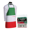 Challenger  877P1-RWG  Bib Apron 2-Pocket Red/White/Green (1 EACH)