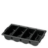 Tablecraft  1524B  Cutlery Bin 4 Compartment Black (1 EACH)
