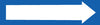 NMC HL22053B-PIPEMARKER, PS VINYL, DIRECTIONAL ARROWS, BLUE, 1X9 1/2'' CAP HEIGHT (PAK OF 25)