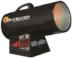 MR. HEATER F271390 FORCED AIR PROPANE HEATER, QUIET BURN TECHNOLOGY BLOWER, 75K-125K BTU, HEATS 3,000 SQUARE FEET (1 PER CASE)