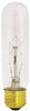SATCO S3702 INCANDESCENT SHOWCASE LAMP, T10, 40 WATTS, 120 VOLTS, MEDIUM BASE, CLEAR, 10 PER BOX (12 BOXES PER CASE)