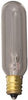 SATCO S3910 INCANDESCENT EXIT LAMP, T6, 15 WATTS, 130 VOLTS, CANDELABRA BASE, CLEAR, 10 PER BOX (12 BOXES PER CASE)
