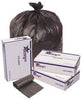 Renown REN14555-IG TRASH CAN LINERS, BLACK, 40X48, 22MIC, 25 LINERS PER ROLL, 6 ROLLS PER CASE (1 CASE)