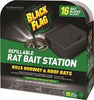 SPECTRUM HG-11057 BLACK FLAG REFILLABLE RAT BAIT STATION PACK OF 16 BAIT STATIONS (6 PACKS)