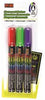 HY-KO 40619 FLUORESCENT MARKERS FOR LED MESSAGE BOARD, RED, GREEN, PURPLE, 3 PER PACK (8 PACKS)