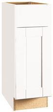 Continental Cabinets CBKB12-SSW ANDOVER SHAKER BASE CABINET, WHITE, 12 IN. (1 PER CASE)