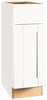 Continental Cabinets CBKB12-SSW ANDOVER SHAKER BASE CABINET, WHITE, 12 IN. (1 PER CASE)