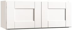 Continental Cabinets CBKW3012-SSW ANDOVER SHAKER WALL BRIDGE CABINET, WHITE, 30X12 IN. (1 PER CASE)