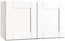 Continental Cabinets CBKW3018-SSW ANDOVER SHAKER WALL BRIDGE CABINET, WHITE, 30X18 IN. (1 PER CASE)