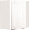 Continental Cabinets CBKWD2430-SSW ANDOVER SHAKER CORNER WALL CABINET, WHITE, 24X30 IN. (1 PER CASE)