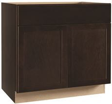 Continental Cabinets CBKSB36-SJM ANDOVER SHAKER SINK BASE CABINET, JAVA, 36 IN. (1 PER CASE)