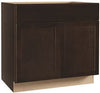 Continental Cabinets CBKSB36-SJM ANDOVER SHAKER SINK BASE CABINET, JAVA, 36 IN. (1 PER CASE)