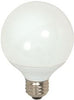 SATCO S7301 COMPACT FLUORESCENT GLOBE LAMP, G25, 9 WATTS, 120 VOLTS, 2700K, 82 CRI, MEDIUM BASE, 12 PER BOX (4 BOXES PER CASE)