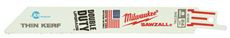 MILWAUKEE ELECTRIC 48-00-4186 THIN KERF ICE HARDENED SAWZALL BLADE 24T 6 IN., 5 PER PACK (1 PACK)
