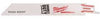 MILWAUKEE ELECTRIC 48-00-5094 SAWZALL BLADE, 12 IN. LONG WITH 1/2 IN. UNIVERSAL SHANK, 8/12 TPI, 5 PER PACK (1 PACK)