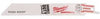MILWAUKEE ELECTRIC 48-00-5093 SAWZALL BLADE, 8 IN. LONG WITH 1/2 IN. UNIVERSAL SHANK, 8/12 TPI, 5 PER PACK (1 PACK)