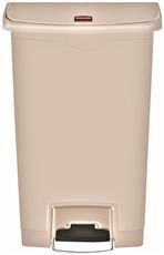 Rubbermaid 1883460 SLIM JIM STEP-ON 18-GALLON FRONT-STEP CONTAINER, BEIGE, PLASTIC RESIN (1 PER CASE)
