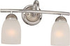 Monument  VANITY FIXTURE, POLISHED CHROME, 17 X 7 X 11 IN., USES (2) 100-WATT INCANDESCENT MEDIUM BASE LAMPS* (1 PER CASE)