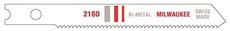 MILWAUKEE ELECTRIC 48-42-2160 BI-METAL JIG SAW BLADE, 2-3/4 IN., 24 TPI, 5 PER PACK (1 PACK)