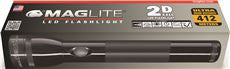 MAGLITE ST2D015 LED FLASHLIGHT, USES 2 D BATTERIES, BLACK (1 PER CASE)