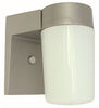 ROYAL COVE  OUTDOOR WALL LANTERN, SILVER, 6-1/2 X 4-1/2 IN., USES (1) 60-WATT MEDIUM BASE LAMP* (1 PER CASE)