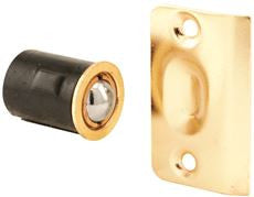 INTERNATIONAL PRO SOURCE 40 2004 DRIVE IN BALL CATCH WITH STRIKE, LARGE, BRASS-PLATED, 3/4 IN. DIAMETER, 10 PER PACK (1 PACK)