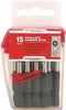 MILWAUKEE ELECTRIC 48-32-5004 SHOCKWAVE 2 IN. POWER BIT PHILL#2  (15 PACKS)