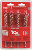 MILWAUKEE ELECTRIC 48-13-0400 4 PIECE WOOD BIT SPEED FEED SET (1 PER CASE)