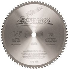 MILWAUKEE ELECTRIC 48-40-4505 CIRCULAR SAW BLADE 14 IN. CARBIDE 72T (1 PER CASE)