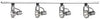 American De Rosa F2960-80 4-LIGHT TRACK FIXTURE, BRIGHT SATIN NICKEL, 48 IN., USES 4 75-WATT INCANDESCENT MEDIUM BASE LAMPS* (1 PER CASE)
