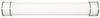 SUNSET LIGHTING F9988-80 LED BATHROOM VANITY FIXTURE, WHITE POLY LENS, 36 IN., BRIGHT SATIN NICKEL FINISH, USES (1) 52-WATT LED INTEGRATED PANEL (1 PER CASE)