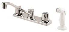 Price Pfister LG135-4000 KITCHEN FAUCET 2-HANDLE CHROME, METAL HANDLES LEAD FREE 1.75 GPM (1 PER CASE)