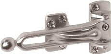 PRIME-LINE 10 6010 SWING BAR LOCK WITH EDGE GUARD, SATIN CHROME (1 PER CASE)