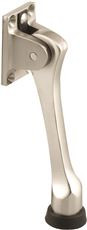 PRIME-LINE 55 6865 KICKDOWN DOOR HOLDER, SATIN NICKEL, 4-HOLE, 4-3/4 IN. (1 PER CASE)