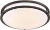 ENVIROLITE EV1410L30-34 LED LOW PROFILE CEILING FIXTURE, OIL RUBBED BRONZE, 10 IN., INTEGRATED LED INCLUDED (1 PER CASE)