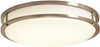 ENVIROLITE EV1414L30-35 LED LOW PROFILE CEILING FIXTURE, BRUSHED NICKEL, 14 IN., INTEGRATED LED INCLUDED (1 PER CASE)