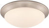 ENVIROLITE EVLED1022-35 LED FLUSH MOUNT CEILING FIXTURE, BRUSHED NICKEL, 11 IN., INTEGRATED LED INCLUDED (1 PER CASE)