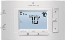 WHITE RODGERS 1F83H-21PR EMERSON 80 SERIES PROGRAMMABLE HEAT PUMP, 4.5 IN. DISPLAY, 2 HEAT / 1 COOL, DUAL FUEL OPTION (1 PER CASE)