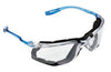 3M 11874-00000 Virtua CCS Safety Glasses With Blue And Clear Polycarbonate Frame, Silver Mirror Indoor/Outdoor Polycarbonate Anti-Fog Lens And Foam Gasket Attachment  (1/EA)