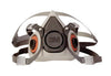 3M 6100 Small Gray Thermoplastic Elastomer Half Mask 6000 Series Reusable Standard Respirator With 4 Point Harness And Bayonet Connection (1/EA)