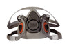 3M 6200 Medium Thermoplastic Elastomer Half Mask 6000 Series Reusable Standard Respirator With 4 Point Harness And Bayonet Connection (1/EA)